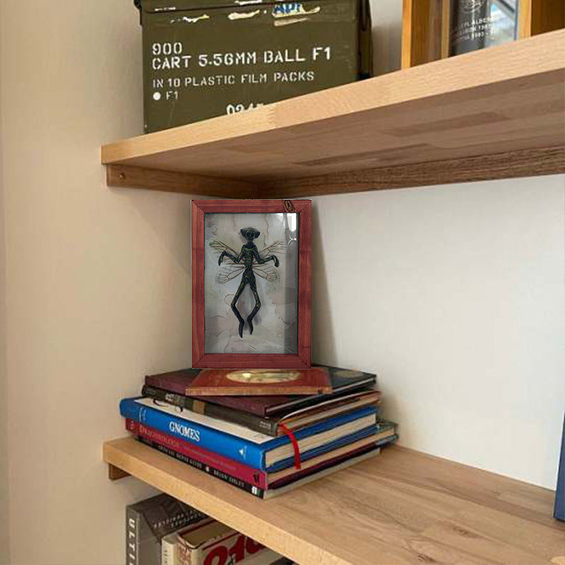 Geheimnisvolle mumifizierte Fee im Rahmen