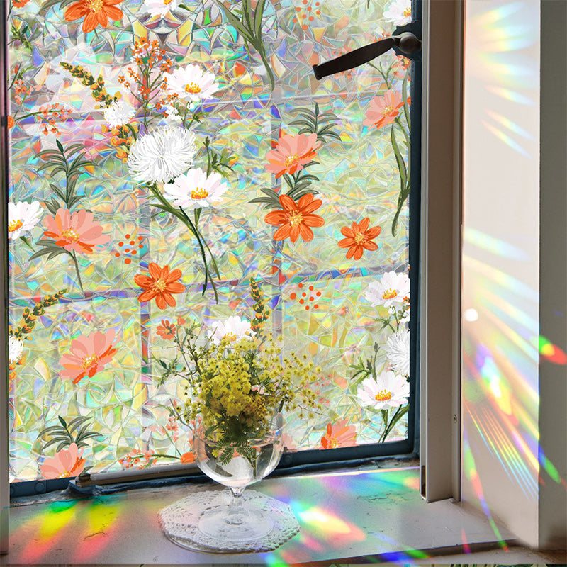Bunte Blume Fenster Anti-Peep Folie