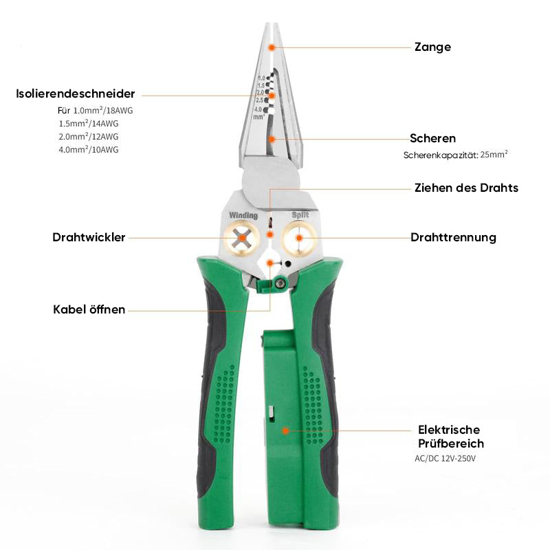 8-in-1-Elektrikerzange