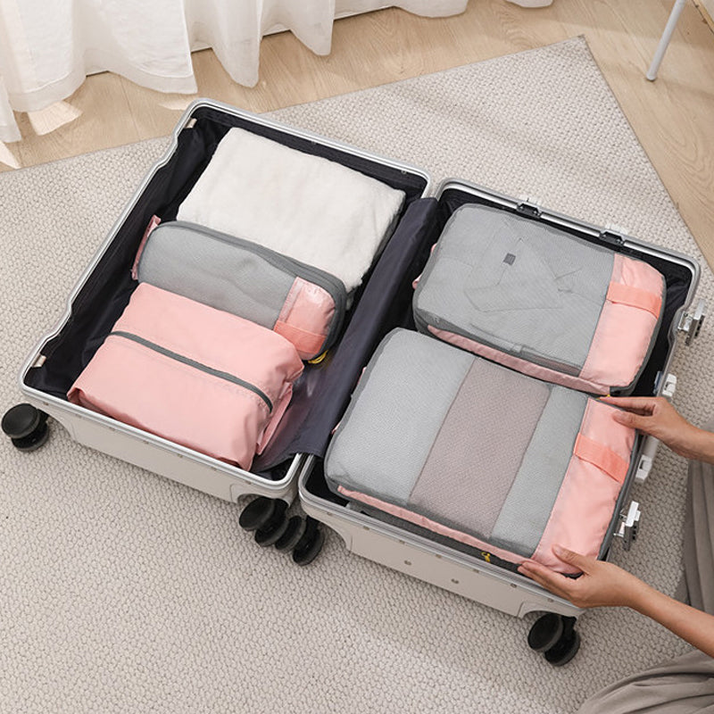 Komprimiertes Packwürfel-Reiseaufbewahrungsset