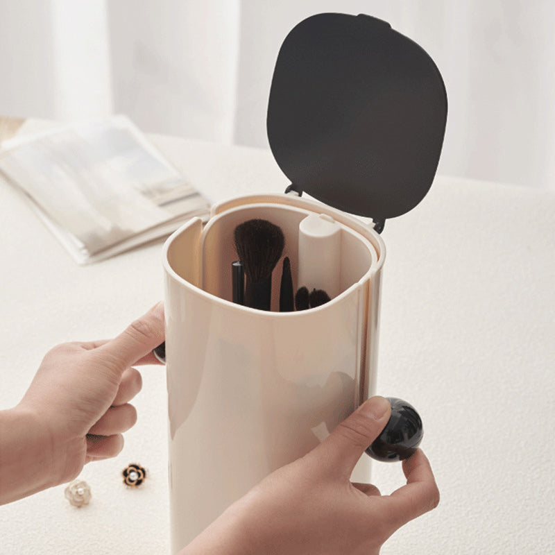 Automatisch anhebbare, staubdichte Aufbewahrungsröhre für Makeup-Pinsel