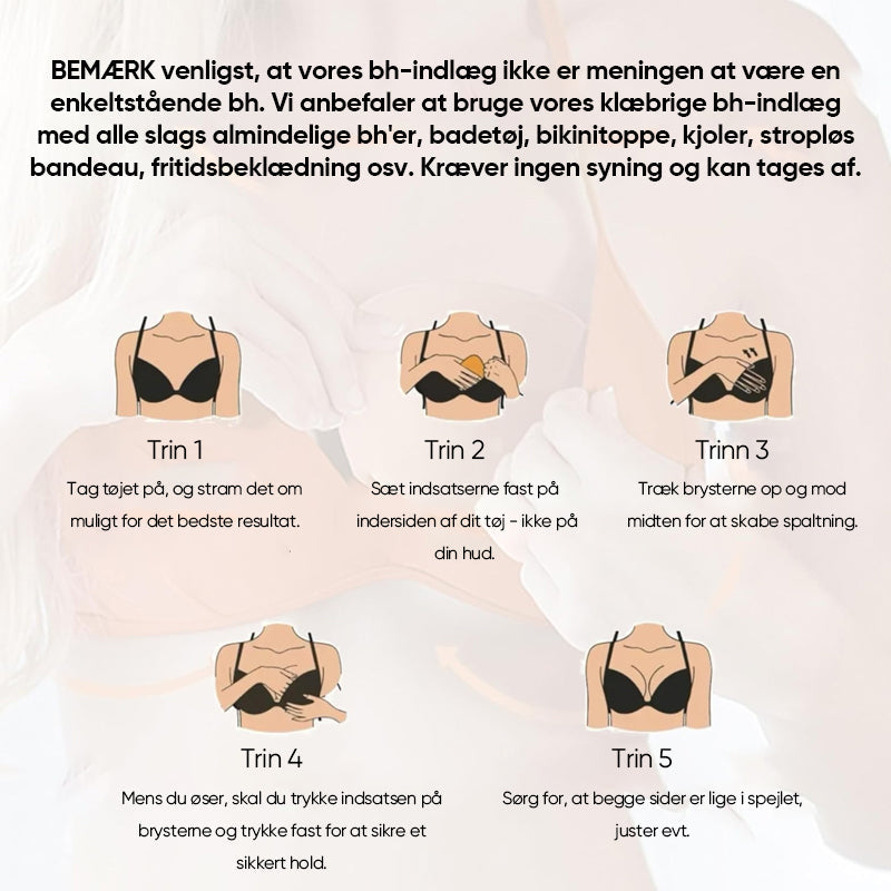 Dobbeltsidede fortykkede selvklæbende brystvorter (2 stk.)