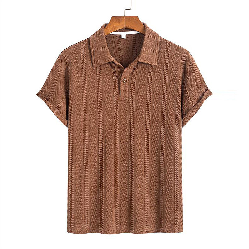 Poloshirt mit normaler Passform und einfacher Struktur