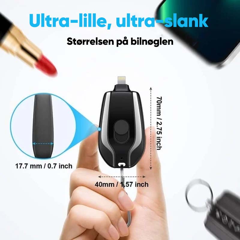 Powerbank til nøglering