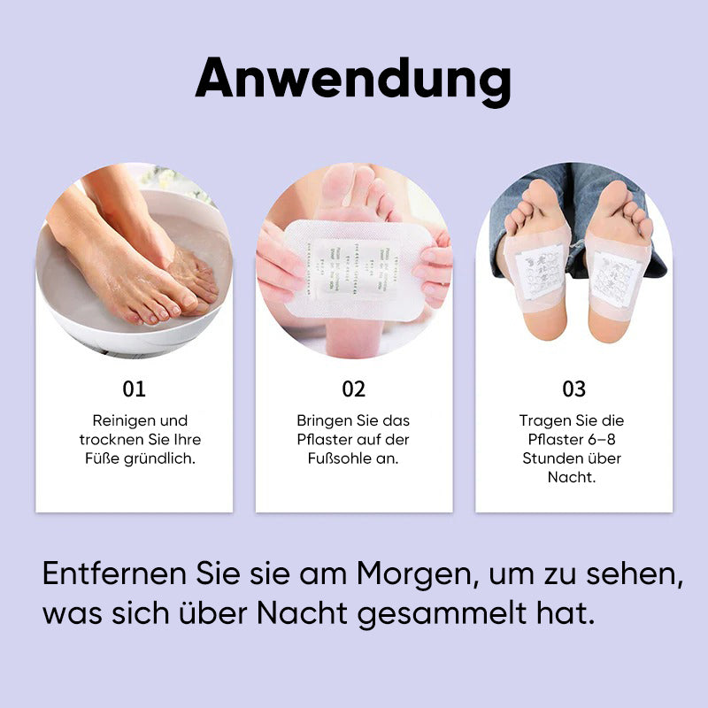 Kräuter-Detox-Fußpflaster zur Stresslinderung und für besseren Schlaf