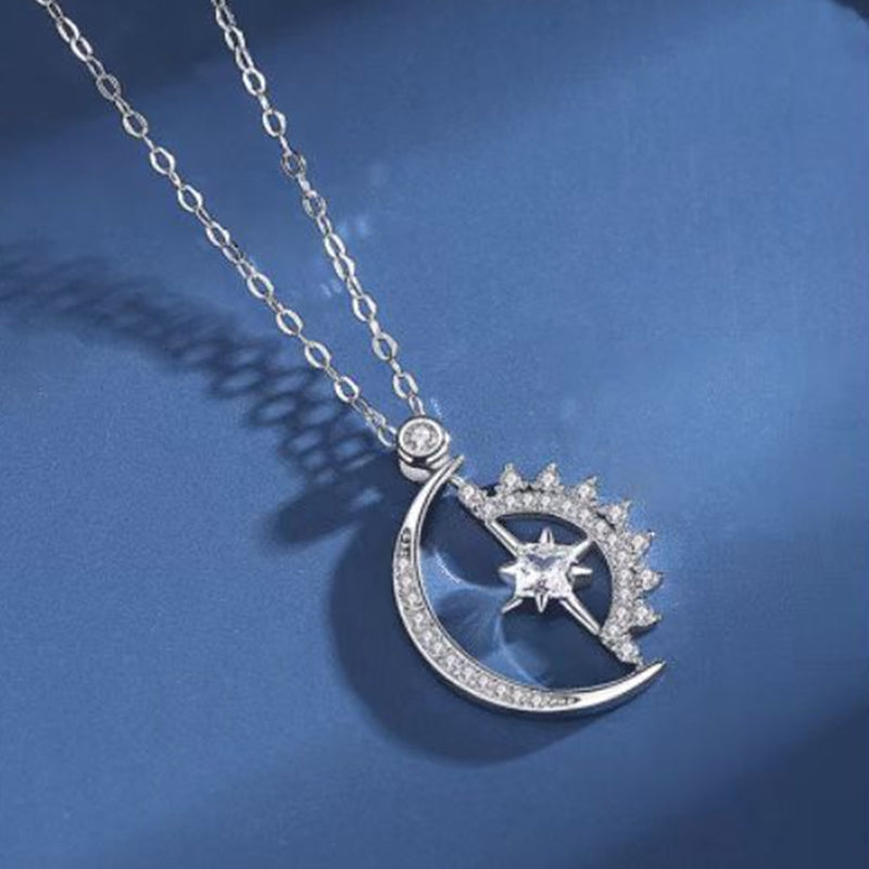 Mond und Stern Halskette