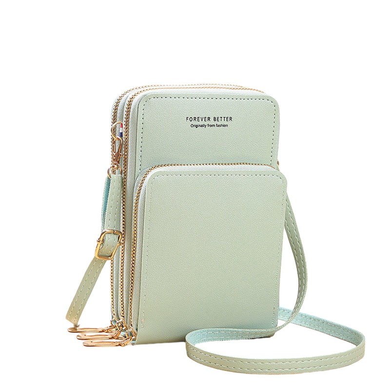Lille crossbody taske i læder