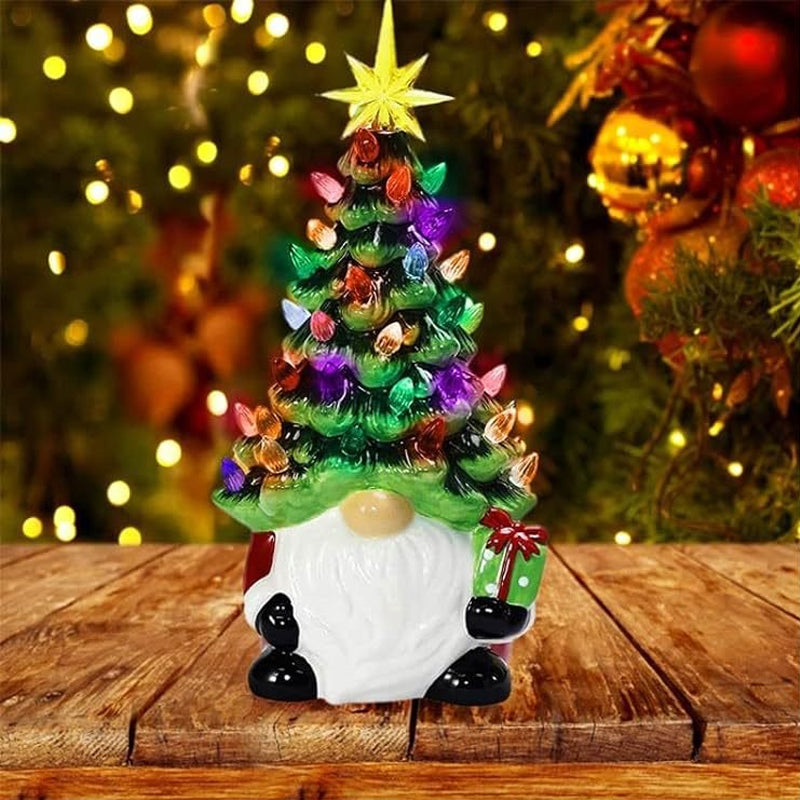 Weihnachtszwerg Deko mit Licht