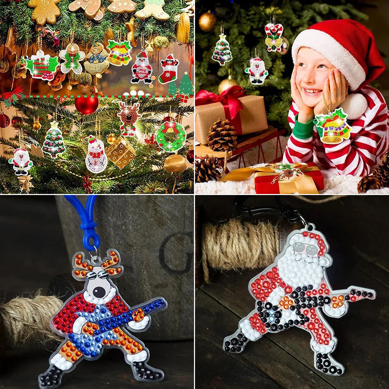 Weihnachts-Malaufkleber-Set