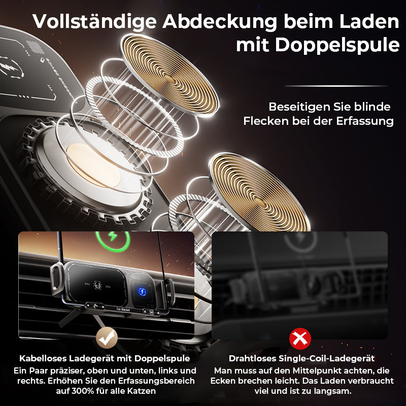Kabellose Ladestation mit rotierbarer Halterung fürs Auto