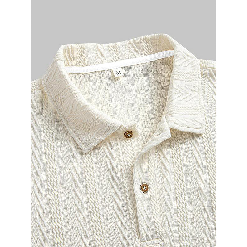 Poloshirt mit normaler Passform und einfacher Struktur