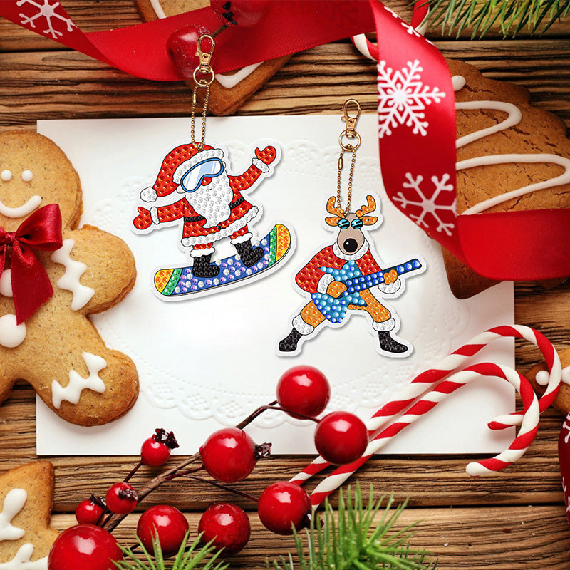 Weihnachts-Malaufkleber-Set