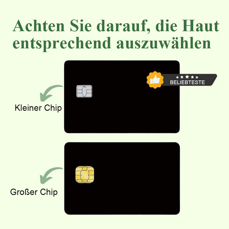 Vinyl-Aufkleber für Kreditkartenhülle