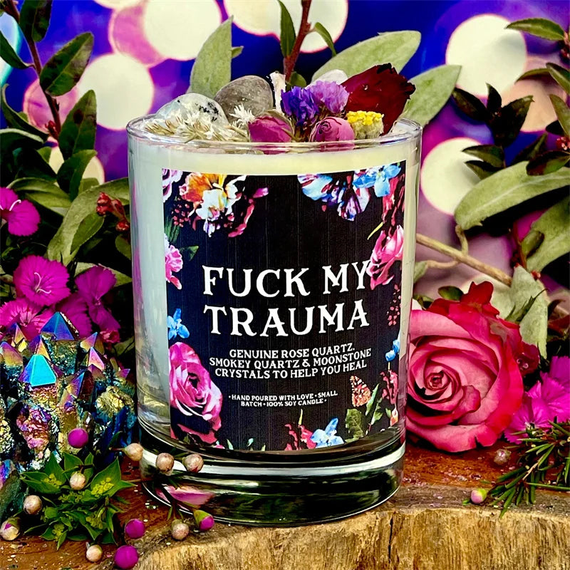 „F*ck My Trauma“ Kerze