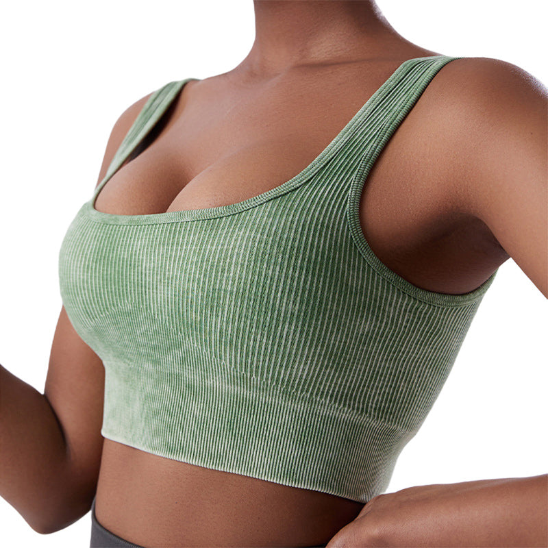 Kurzes Tanktop mit eckigem Ausschnitt
