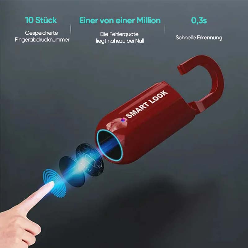 Mini-Fingerabdruck-Vorhängeschloss
