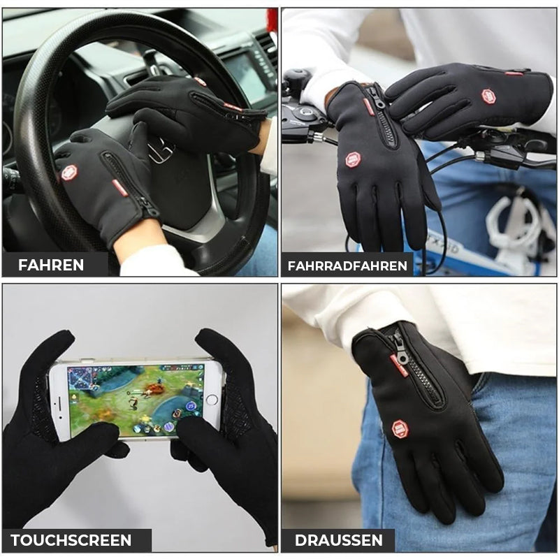 Warme Thermohandschuhe zum Radfahren, Laufen und Autofahren