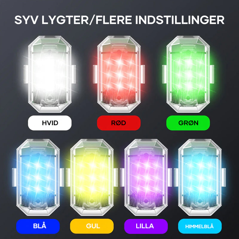 Blinkende lys til bilfjernbetjening