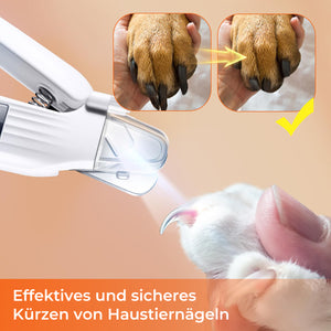 Nagelknipser mit integriertem LED-Licht und Spitzer