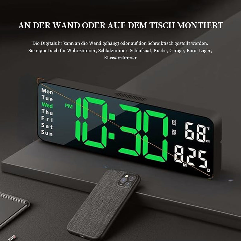 Verbesserte digitale Wanduhr mit großem Display