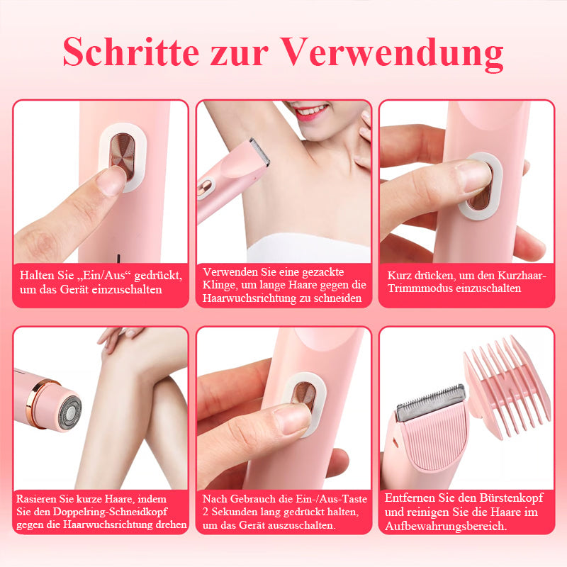 2-in-1 Elektrorasierer für Damen