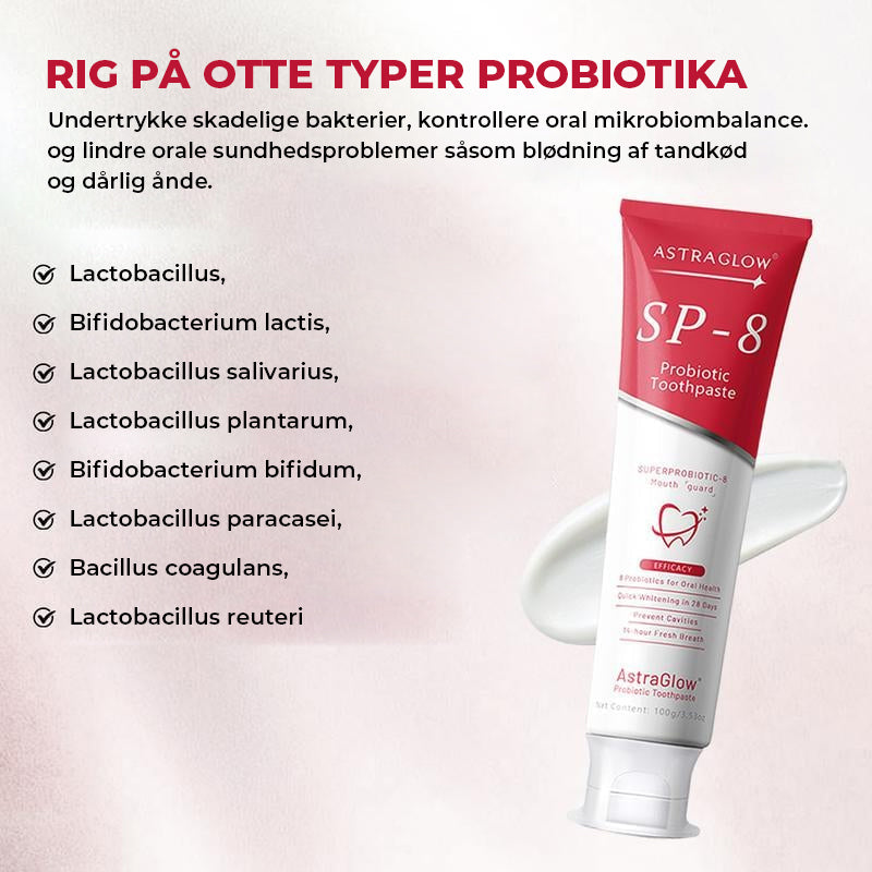 SP-8/SP-10 Probiotisk Hvidgørende Tandpasta til Mundhygiejne