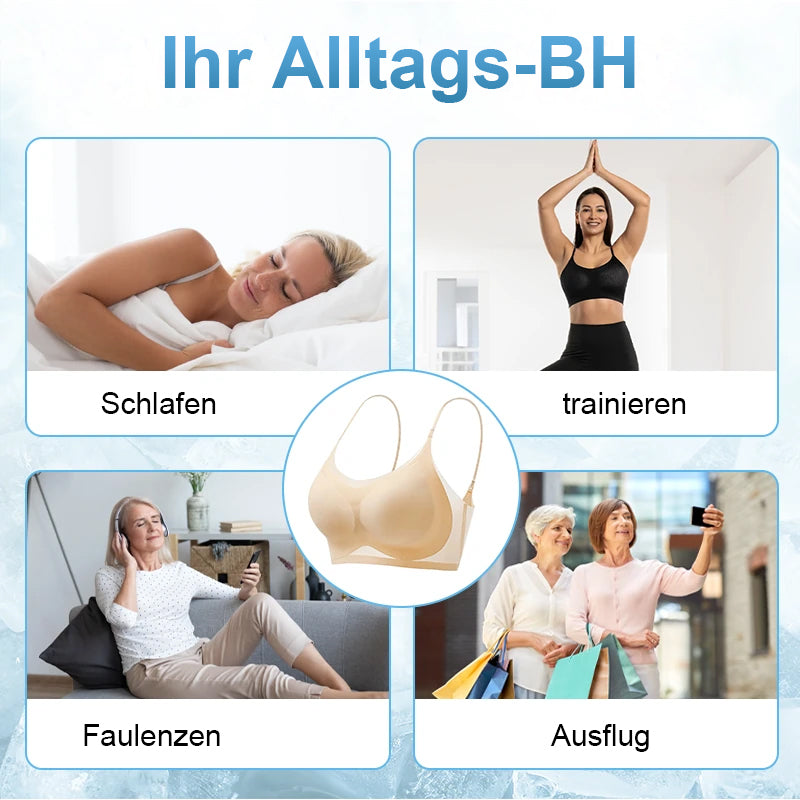 Ultradünner, nahtloser Kühl-BH aus Eisseide
