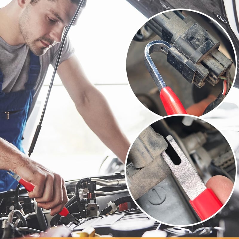 Werkzeug zum Entfernen von elektrischen Anschlussklemmen in Kraftfahrzeugen