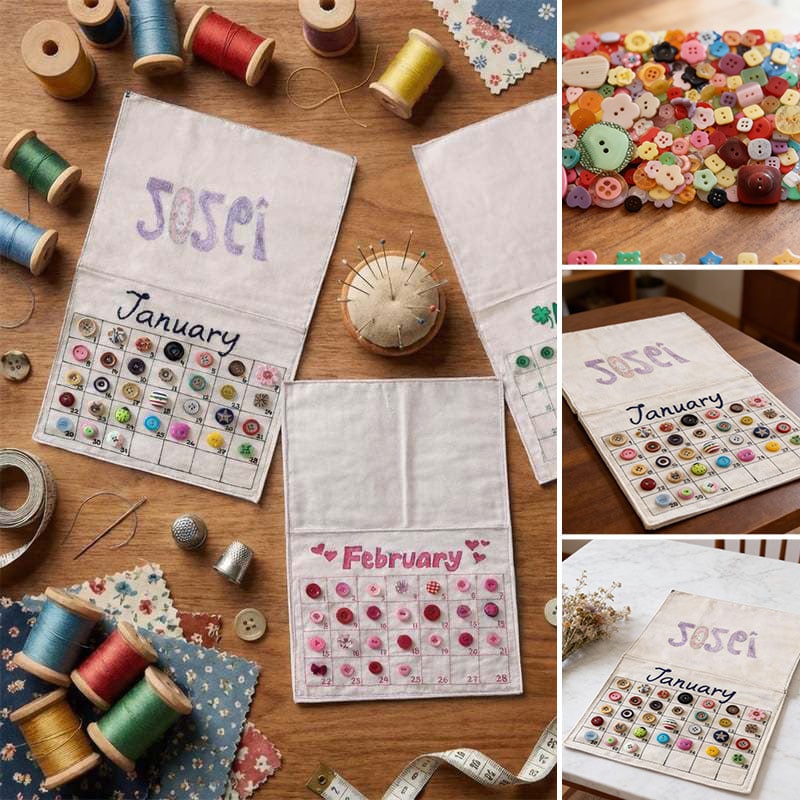 2026 DIY-Knopfkalender-Set