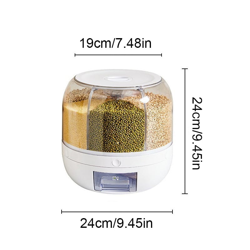 Feuchtigkeitsgeschützter Getreidespender mit Deckel