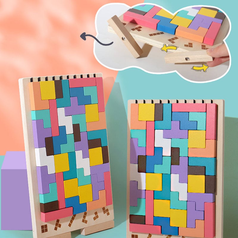 Stapelpuzzle-Spielzeug aus Holz