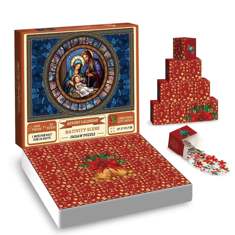 Adventskalender-Weihnachtspuzzles