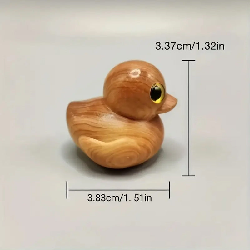 Håndlavet gummiand i træ