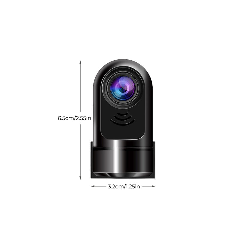 1080P HD 360° roterende Mini ADAS Dashcam