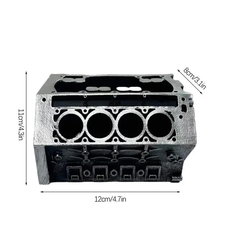 Original V8 Pengine | Motorblok pen & visitkortholder