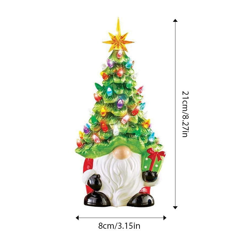 Weihnachtszwerg Deko mit Licht