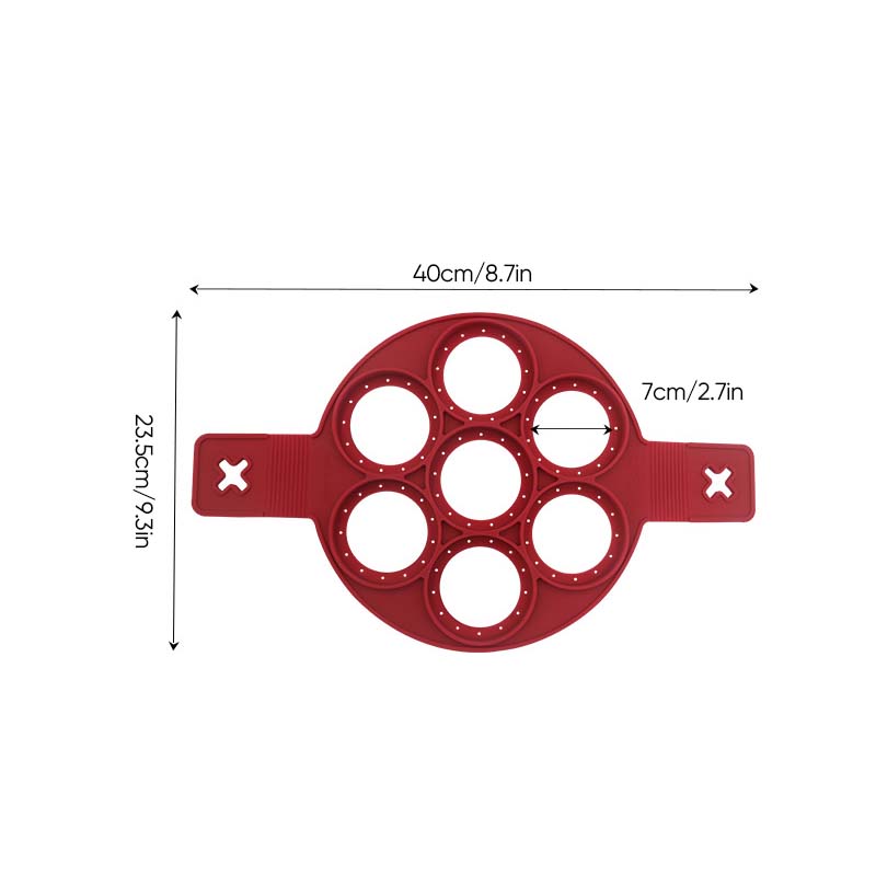 Non-stick silikone pandekageform ring