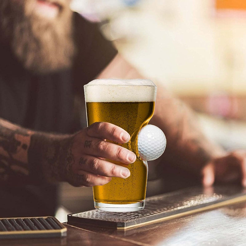 Golfball-Bierglas