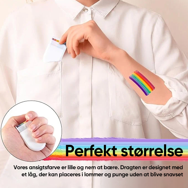 Regnbue ansigtsmaling til kroppen