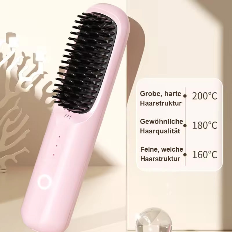 Kabellose Haarglätterbürste