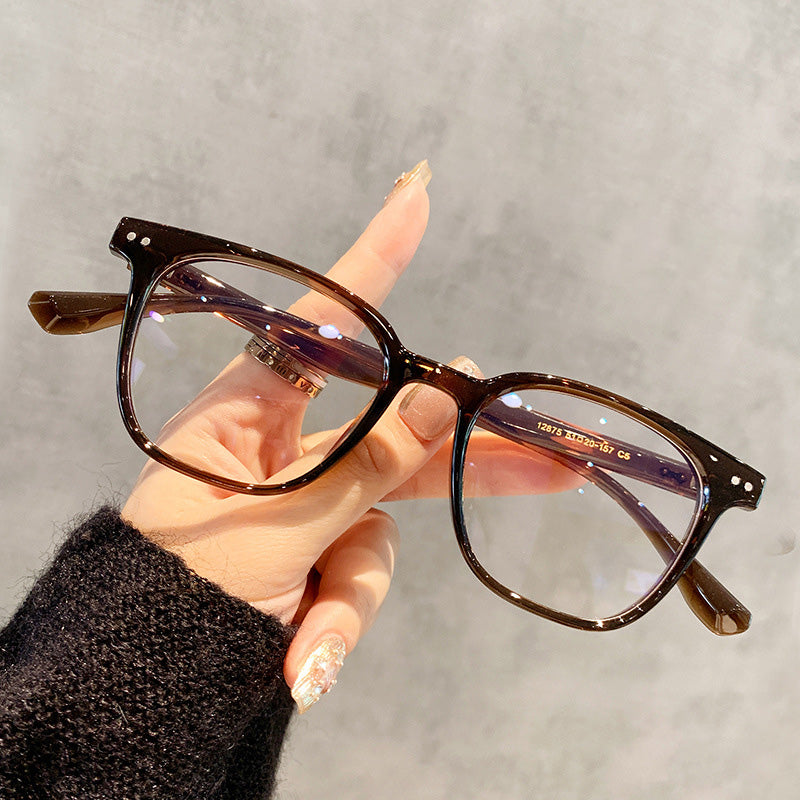 Anti-Blaulicht-Brille mit quadratischem Rahmen