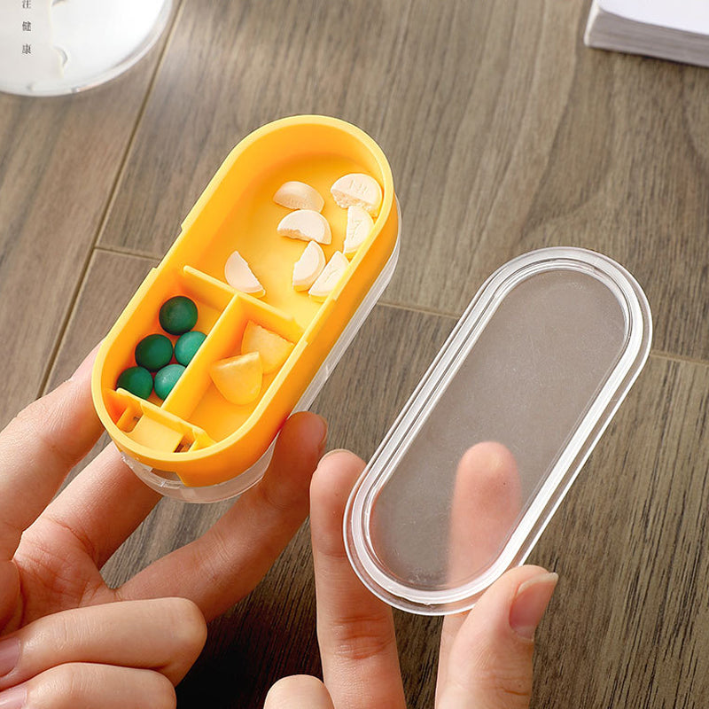Pillendose mit Pillenschneider