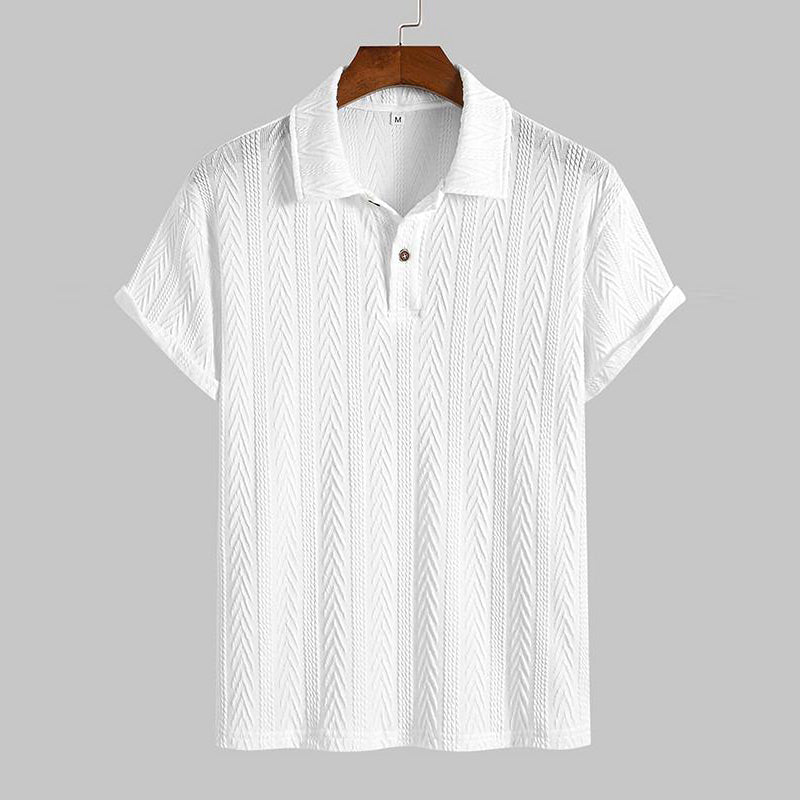 Poloshirt mit normaler Passform und einfacher Struktur