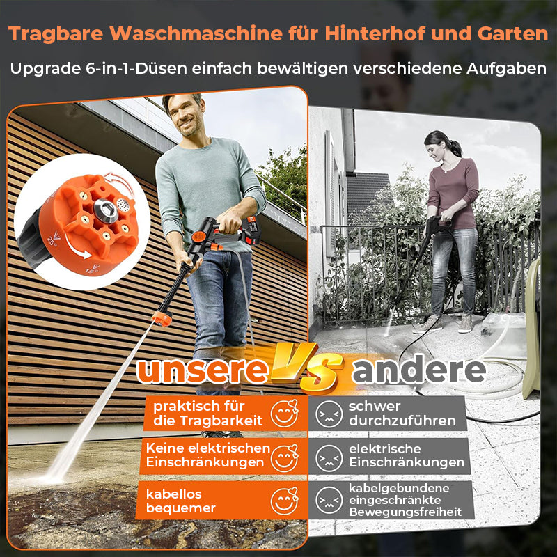 Tragbarer Akku-Hochdruckreiniger