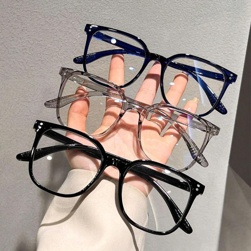 Anti-Blaulicht-Brille mit quadratischem Rahmen