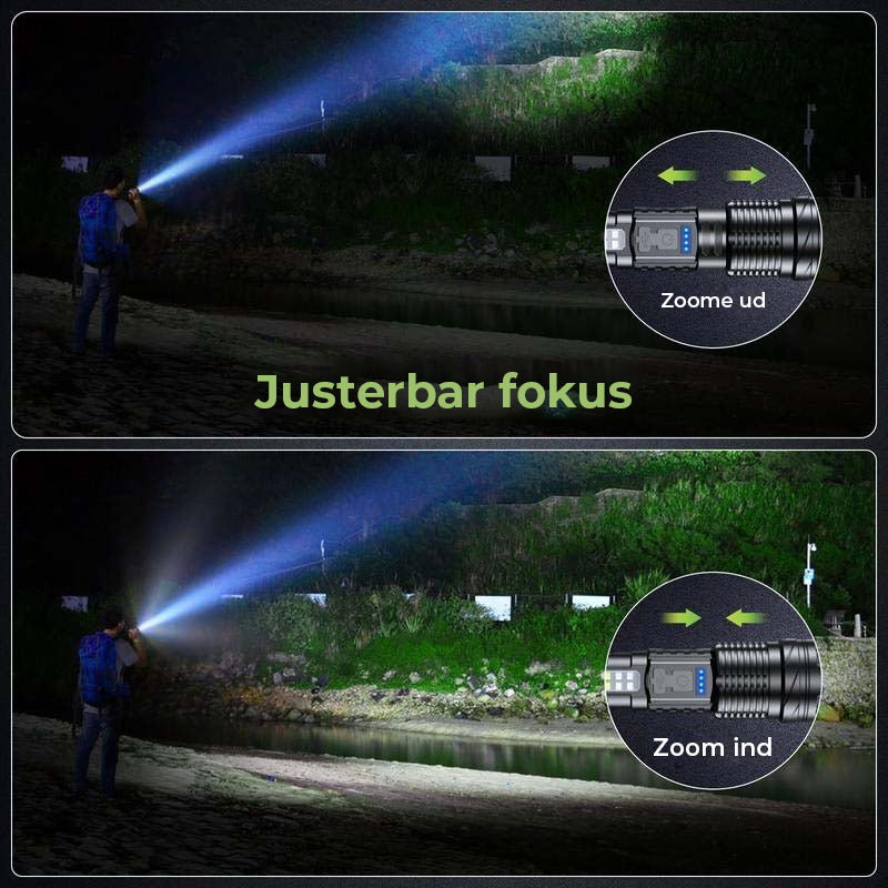 Lang rækkevidde hvid laser Ultra-lys lommelygte