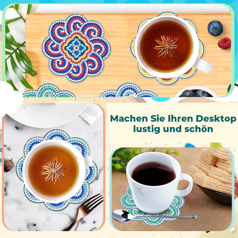 Diamond Craft Untersetzer Diamond Painted Untersetzer (Mandala)