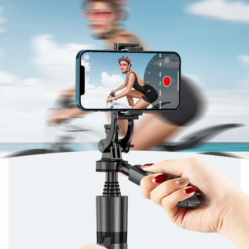 Handgehaltener Selfie-Stick mit&nbsp;ausziehbarem Dreibeinstativ