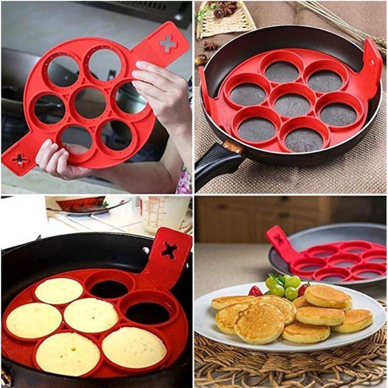 Non-stick silikone pandekageform ring