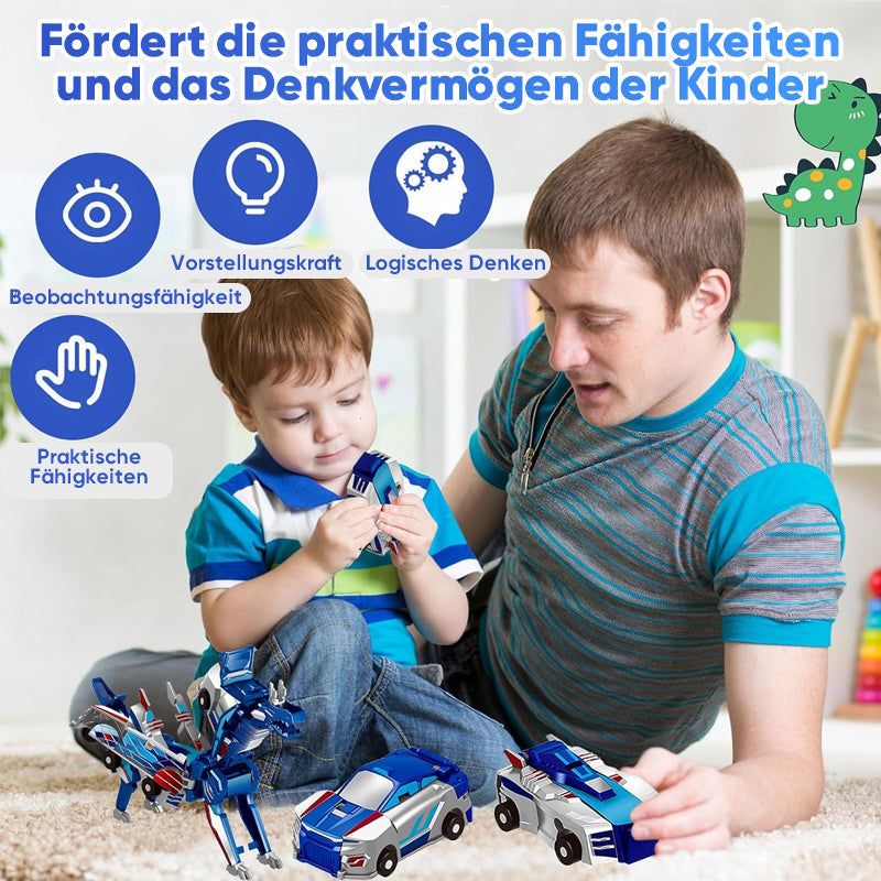 2-in-1 Magnetische Autos: Drachen und Einhörner
